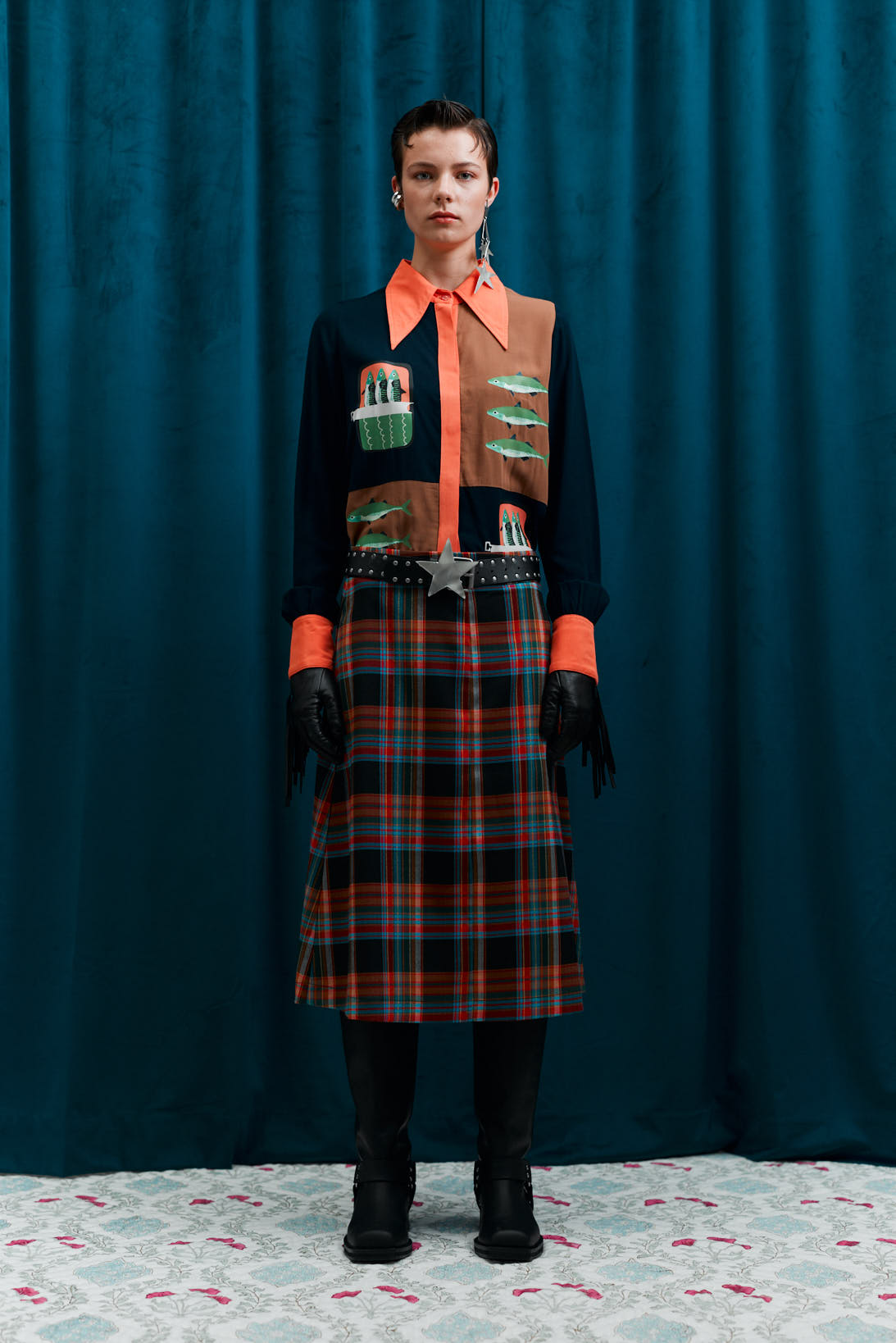 Gallery Check Skirt