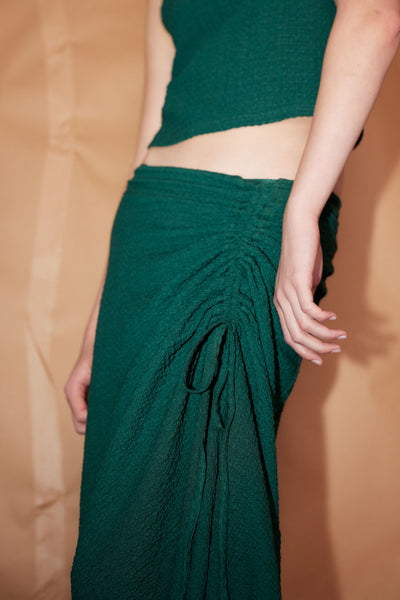 Drawstring Skirt, Green