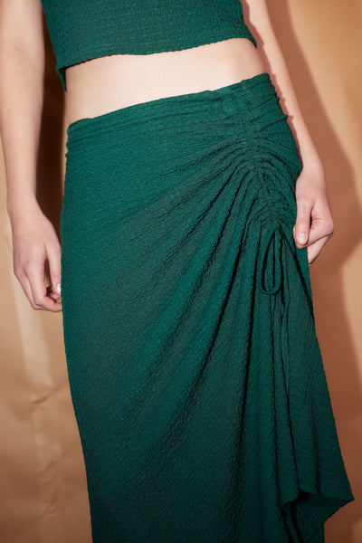 Drawstring Skirt, Green