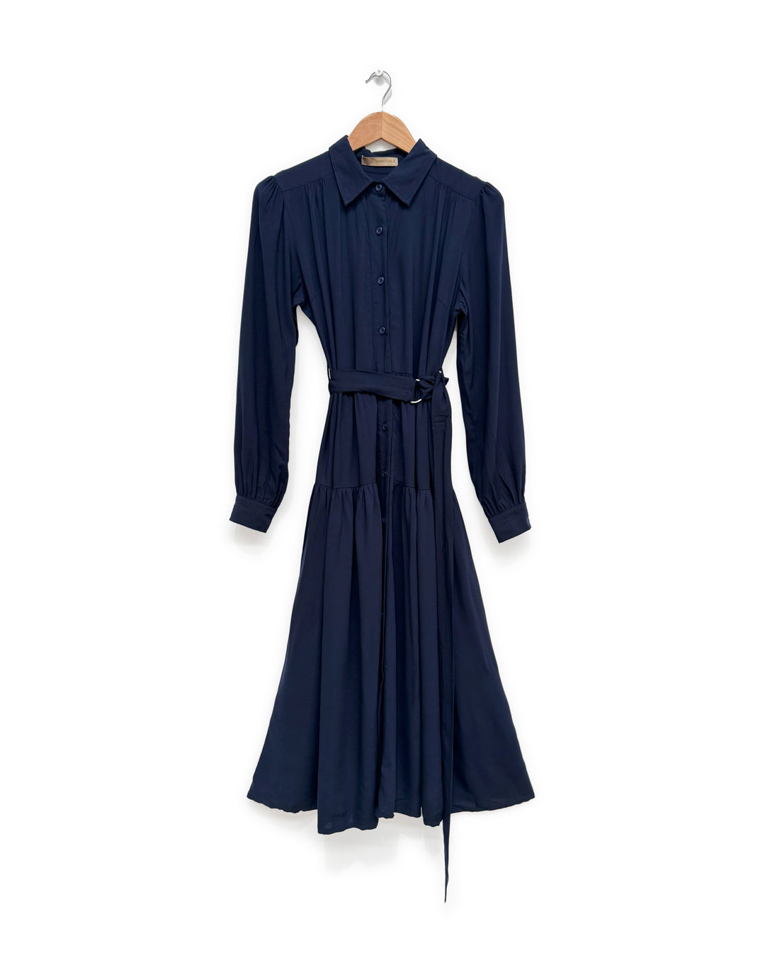 Navy long sleeve shirt dress online