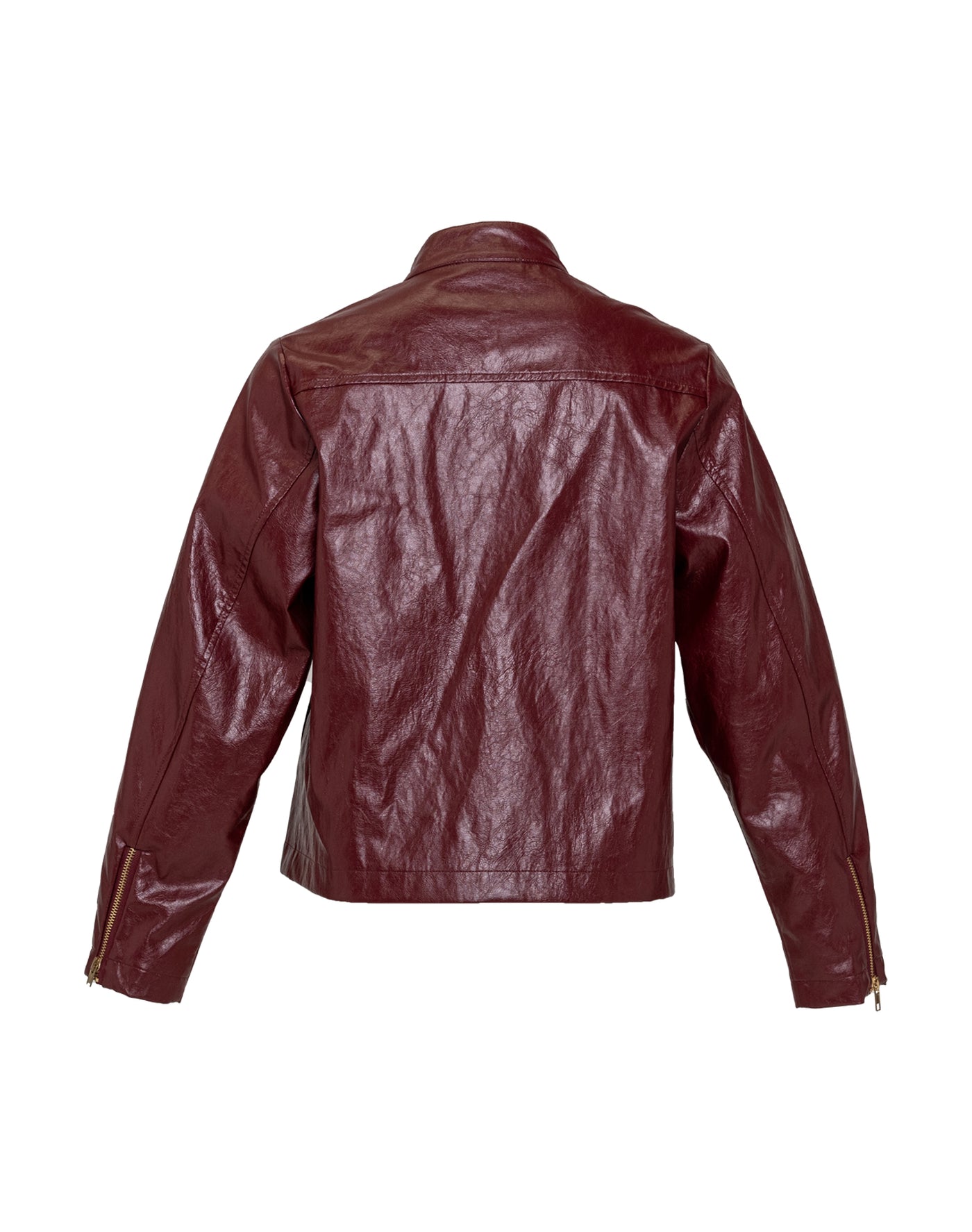 90s Vegan Leather Biker Jacket