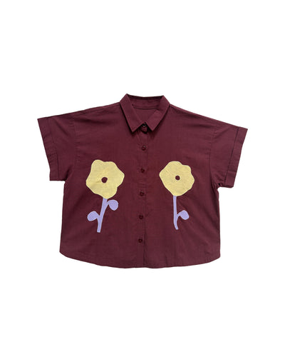 Poppy Applique Shirt