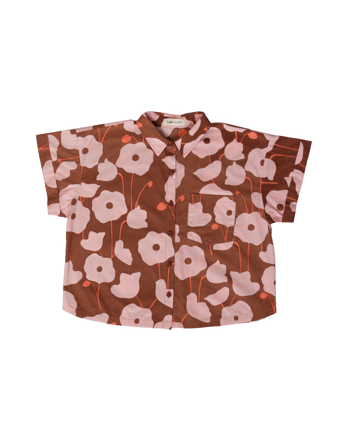 Poppy Shirt, Brown