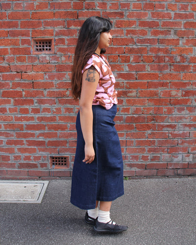 Column Skirt, Denim