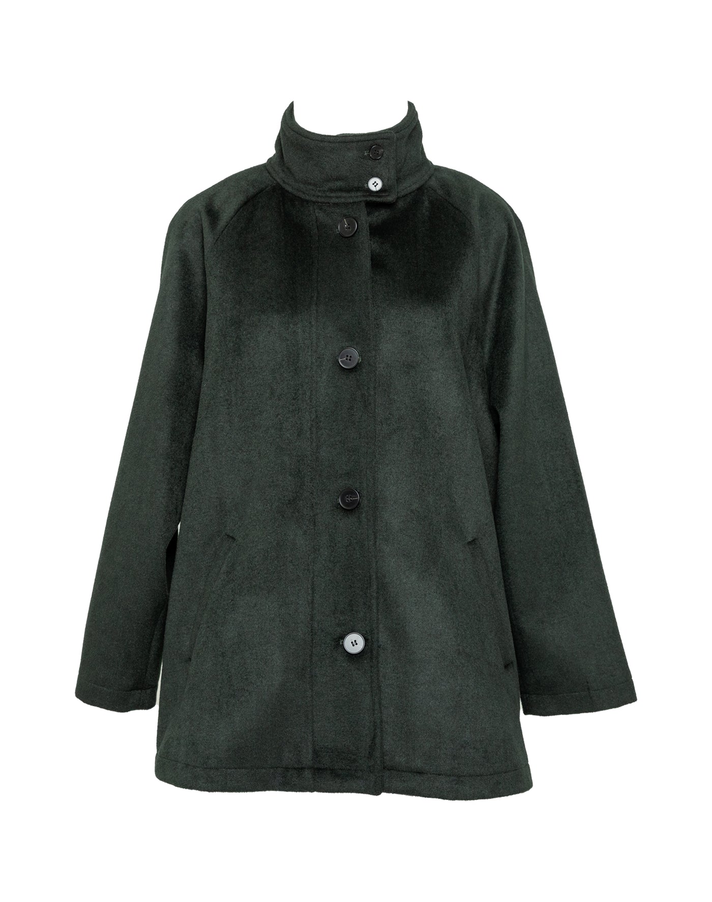 Raglan Coat, Dark Green