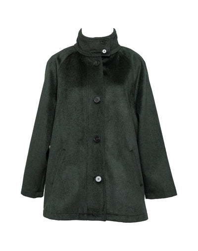 Raglan Coat, Dark Green