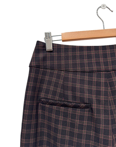 Manhattan Pant, Crepe Check