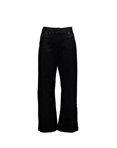 Sailor Pants, Black Denim