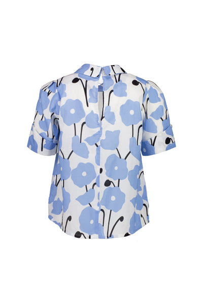 Poppy Wing Collar Top