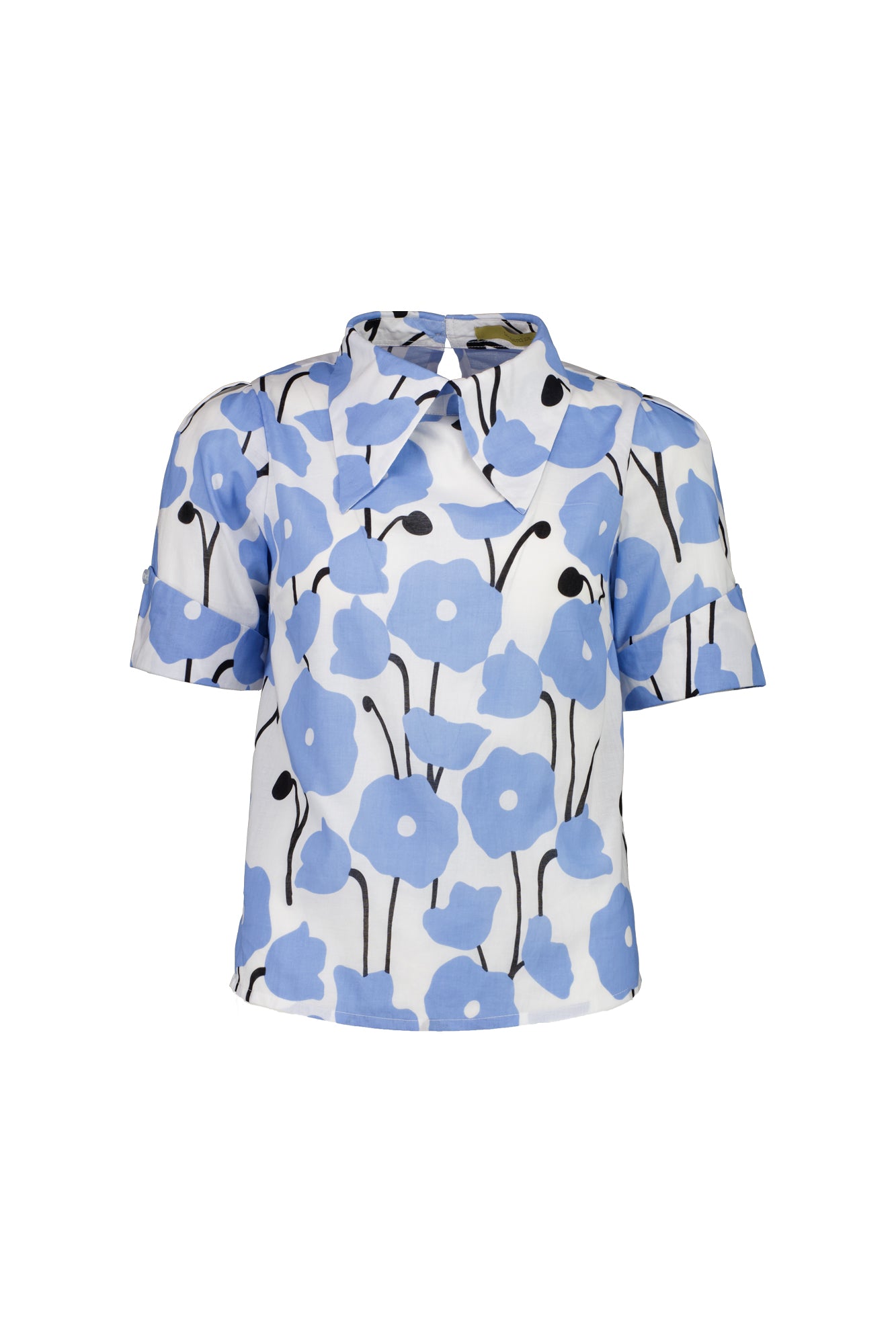 Poppy Wing Collar Top