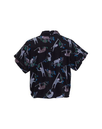 Tree Sloth Shirt, Black