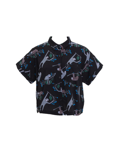 Tree Sloth Shirt, Black