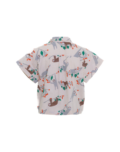 Tree Sloth Shirt, Cream