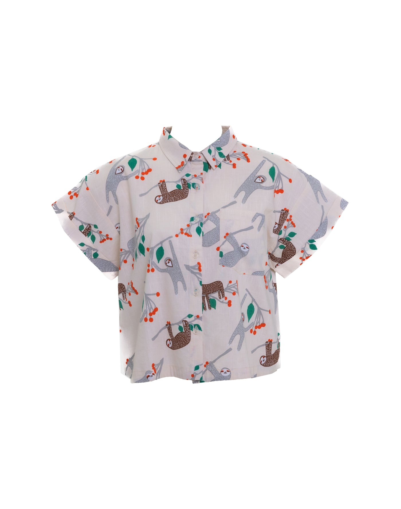 Tree Sloth Shirt, Cream