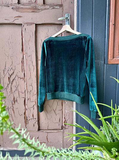 Velvet Boat Neck Jumper
