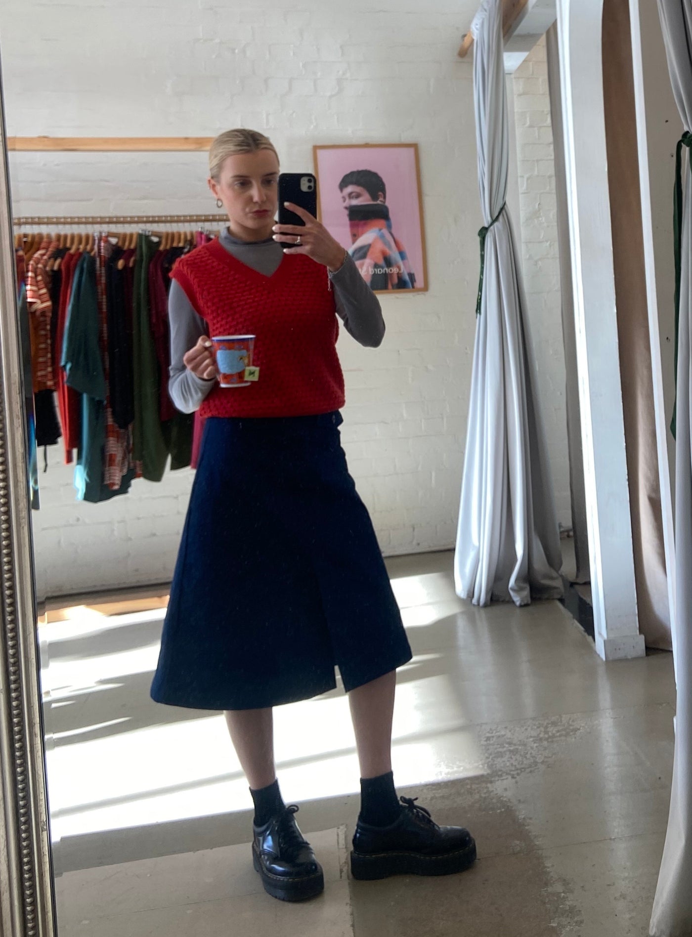 Gallery Denim Pocket Skirt