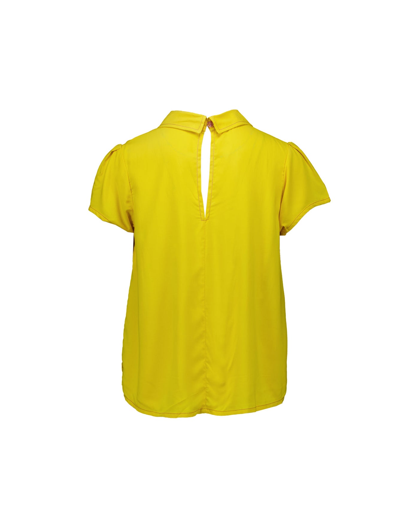 Chelsea Collar Top Lemon