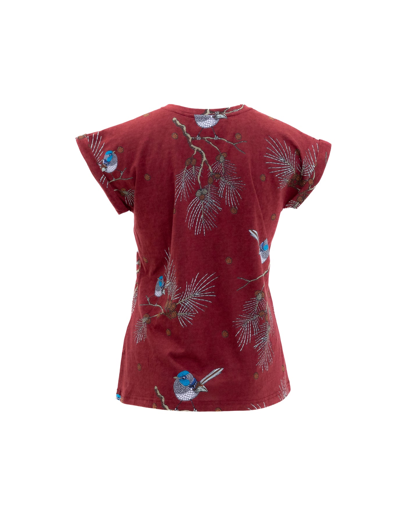 Wren Tee, Burgundy