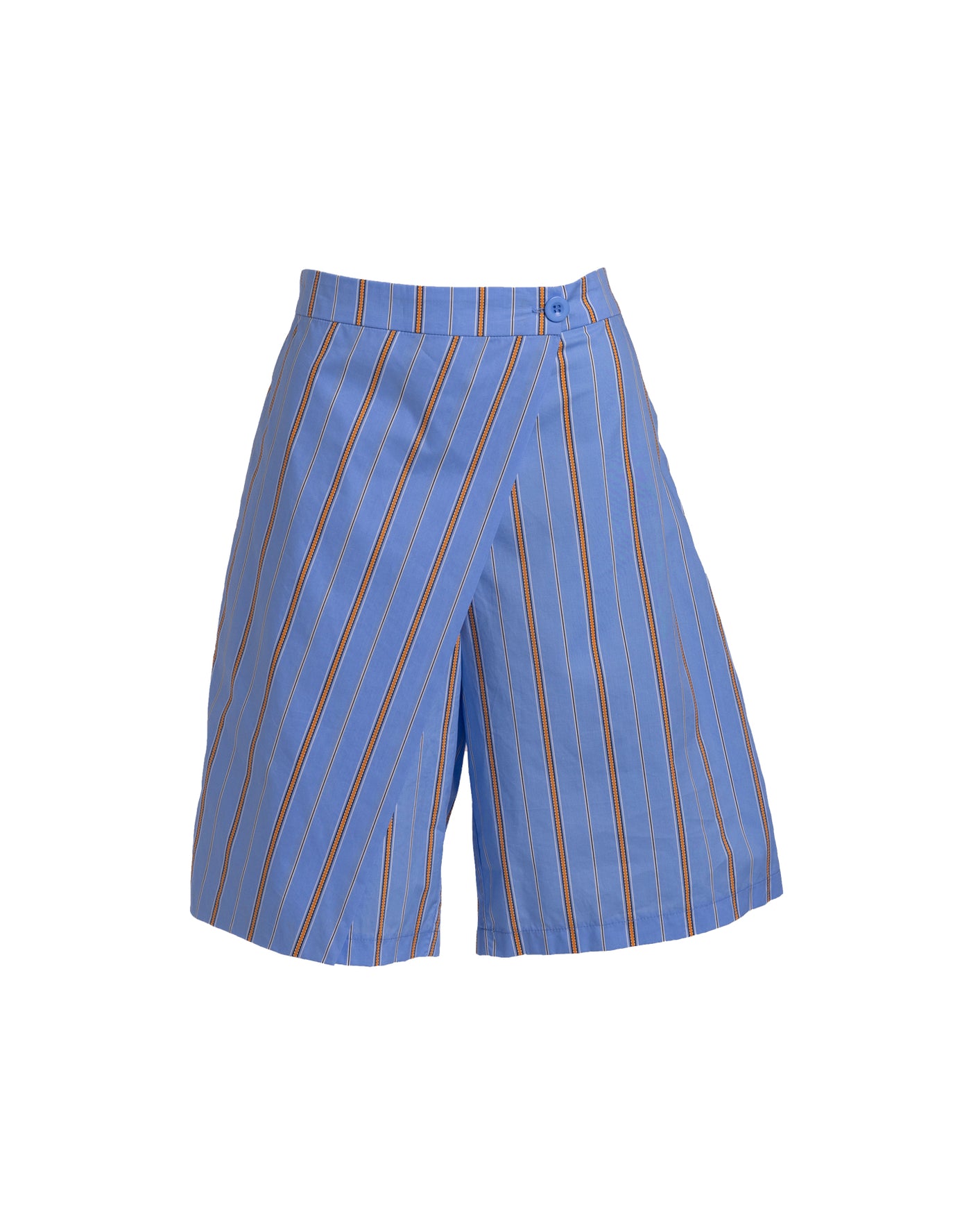 Wrap Short, Blue/Orange Stripe