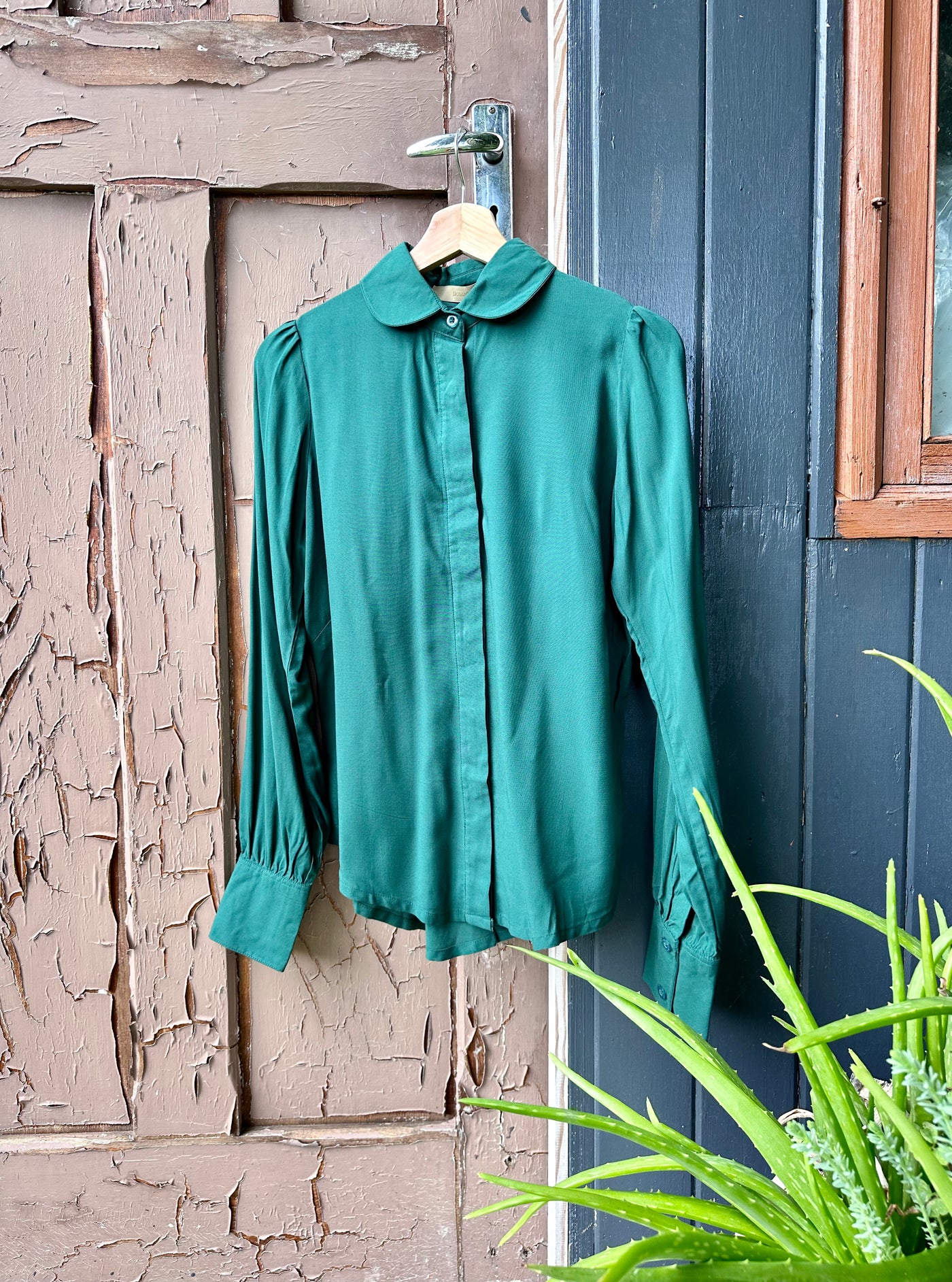 Tweedle Shirt in Forest Green