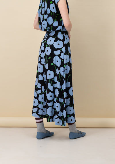 Panelled Midi Skirt | Poppies