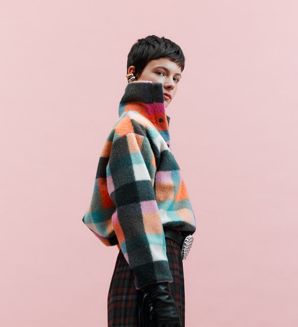 Rainbow Squares Pullover