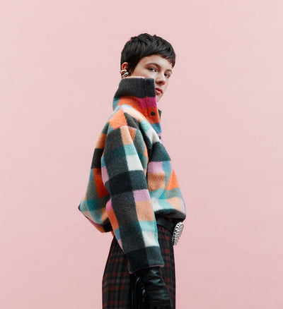 Rainbow Squares Pullover
