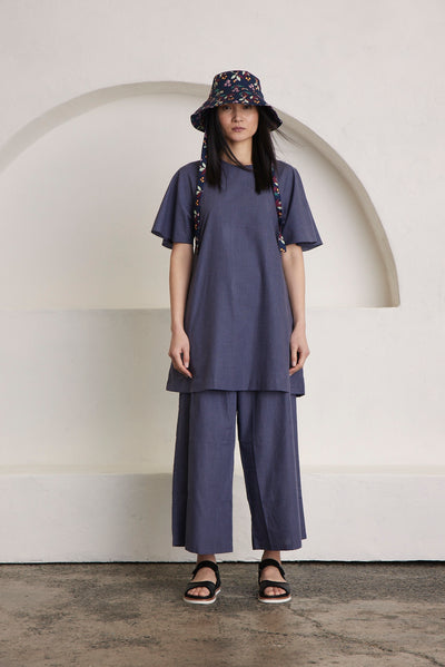 Soft Wide Pant in Blue