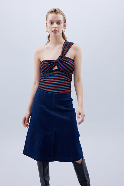 Blue Denim Gallery Skirt