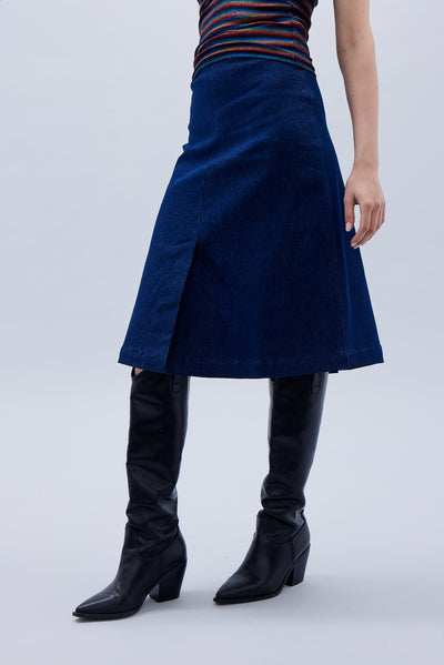 Blue Denim Gallery Skirt
