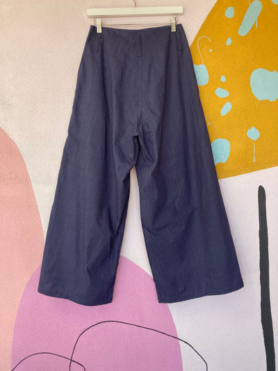 Soft Wide Pant in Blue