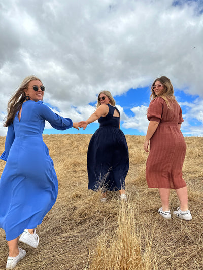 Janis V Dress | Blue